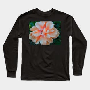 Creme Hibiscus Long Sleeve T-Shirt